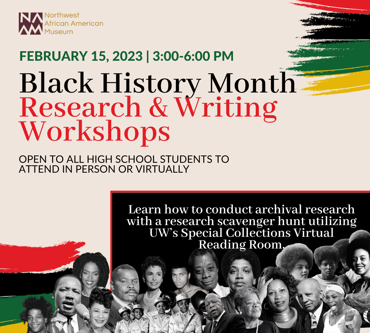 Black History Month Research and Writing Workshop for High School Students