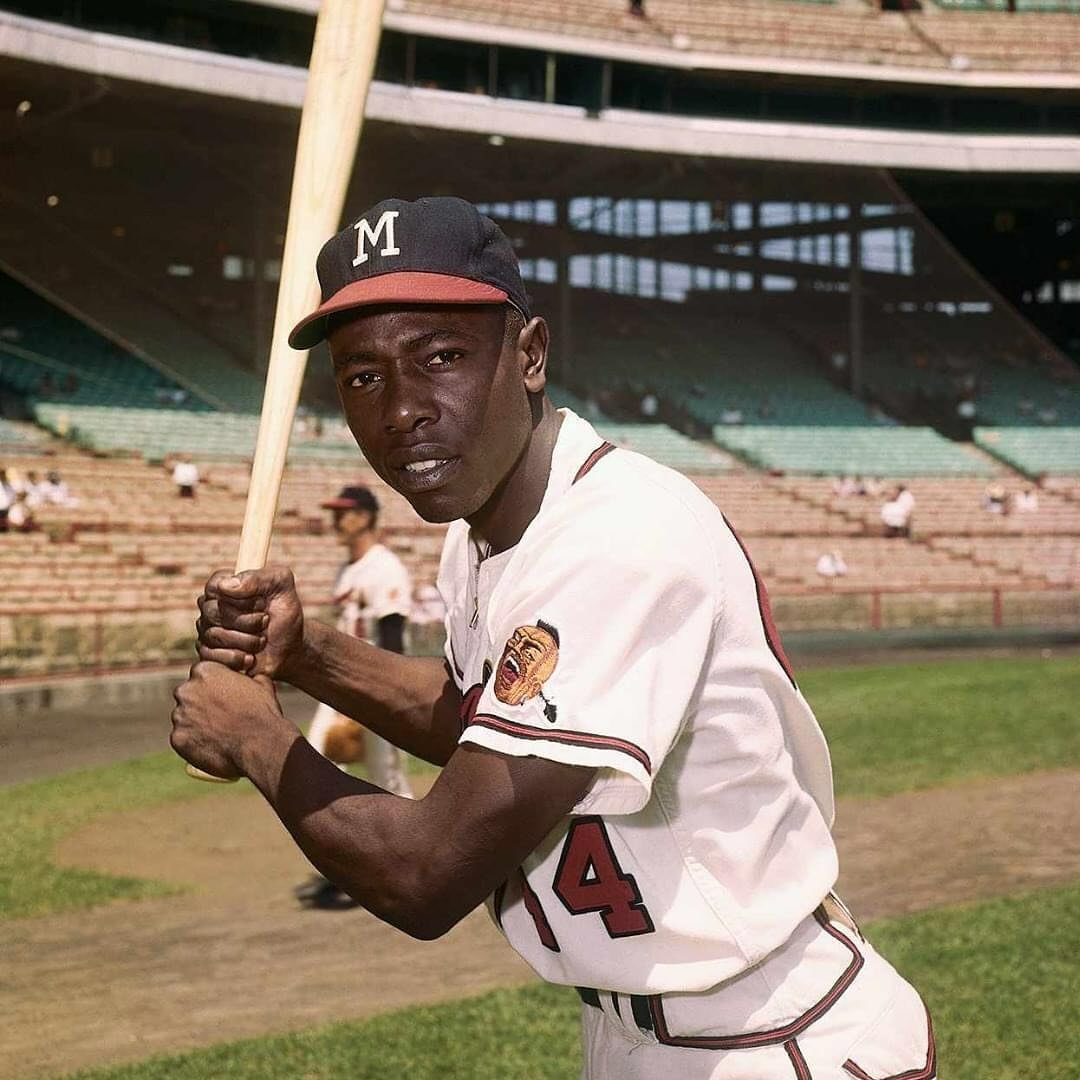 #OnThisDay in 1954, Hank Aaron knocked out the first home run of his Major League Baseball career. Twenty years later, Aaron became baseball&rsquo;s new home run king when he broke Babe Ruth&rsquo;s long-standing record of 714 career homers by hittin