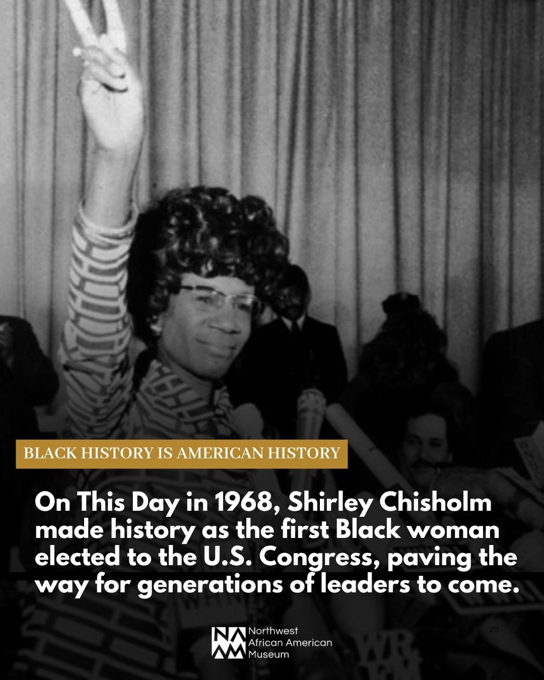 #OnThisDay in 1968, Shirley Chisholm made history as the first Black woman elected to the U.S. Congress, representing New York&rsquo;s 12th District. Her groundbreaking victory marked a turning point for women and people of color in American politics