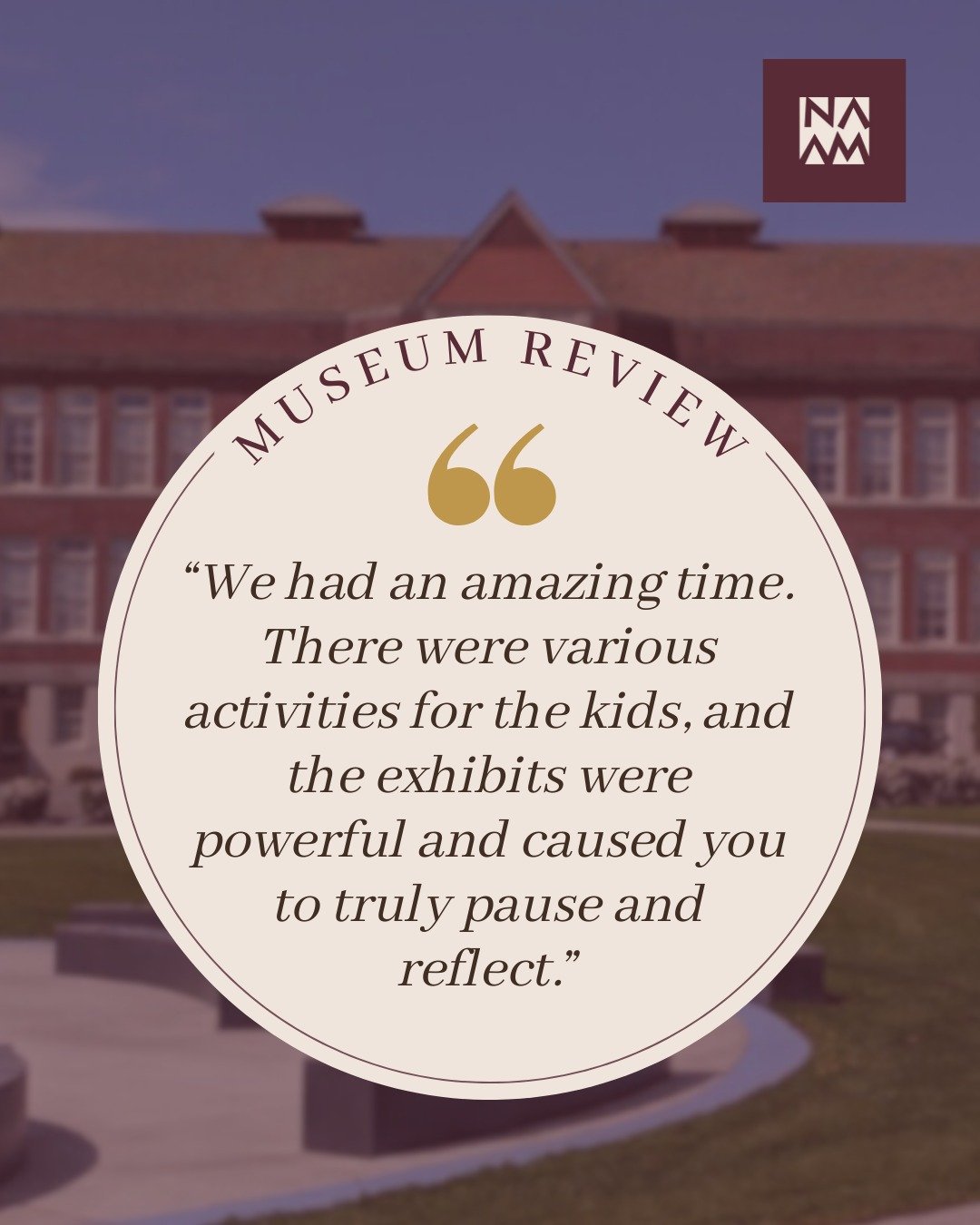 Thank you to everyone who has visited the Northwest African American Museum. Your trips to NAAM bring light and love to our halls, and we are thrilled with every new visitor.

We love hearing about your museum experiences. After visiting, feel free t