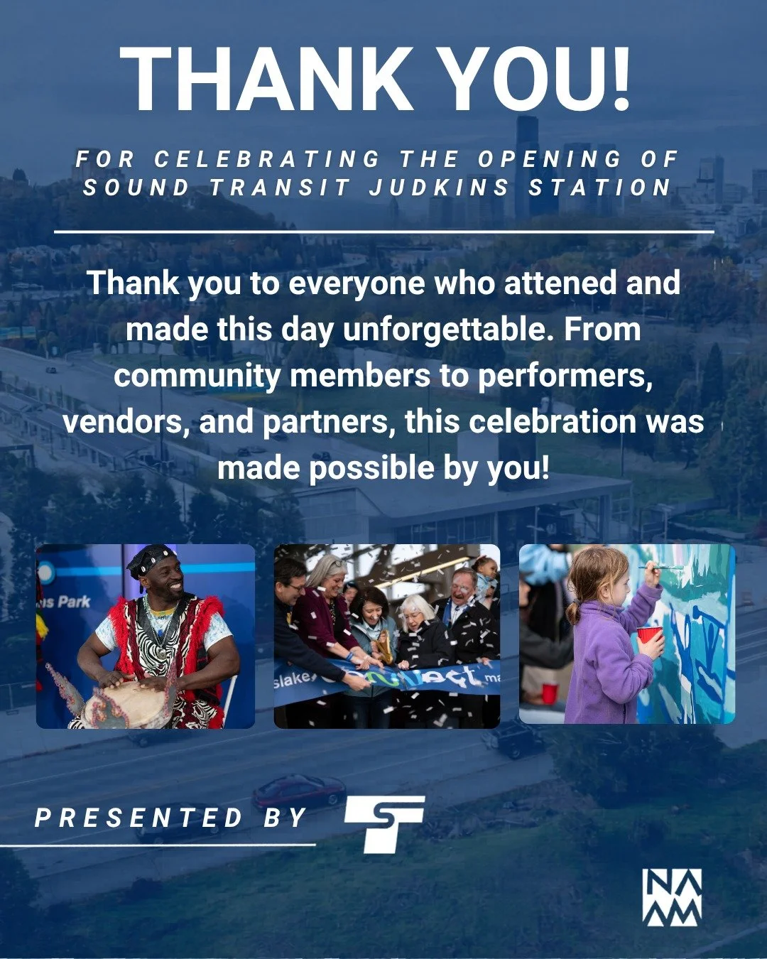 We&rsquo;re still feeling the energy from this one! Thank you to everyone who showed up, celebrated, and brought such amazing vibes to the opening of Judkins Park Station. This day was all about community, connection, and coming together and you made