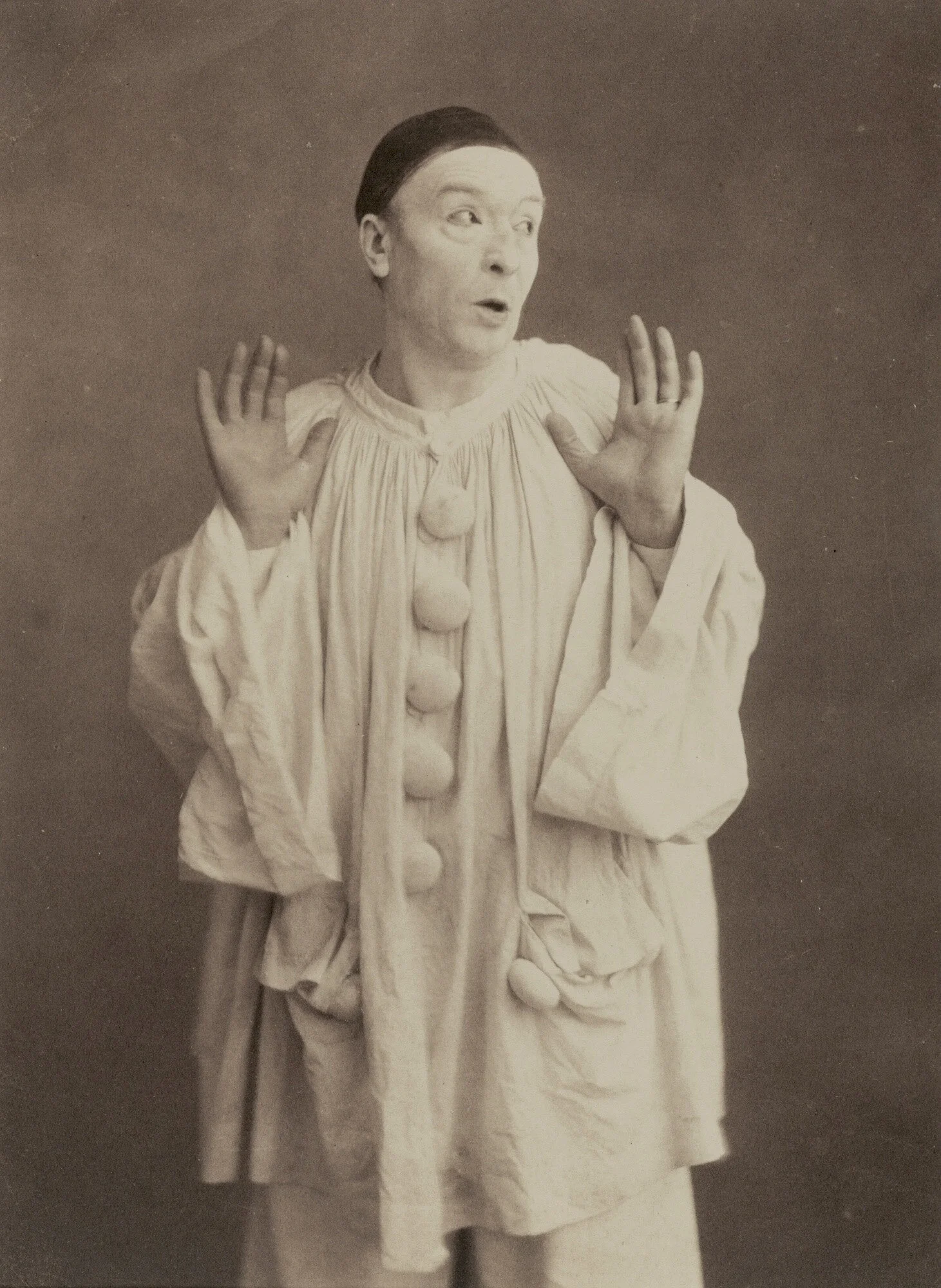 Paul Legrand as Pierrot circa 1855.