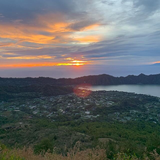 Sunrise on Mt Batur. Absolutely worth it.