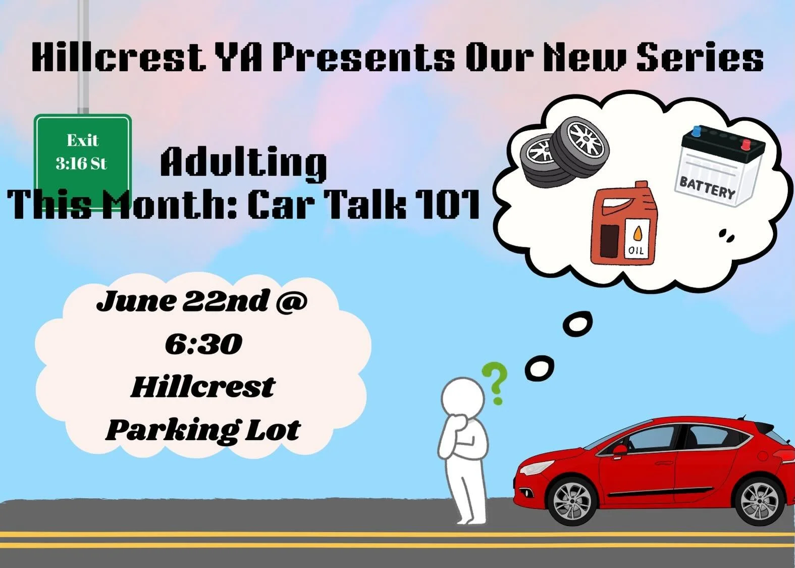 Next Monday we begin our Adulting series! We&rsquo;re going to spend the summer learning skills that you can take throughout life. For June we&rsquo;re talking cars 🚗 🛞