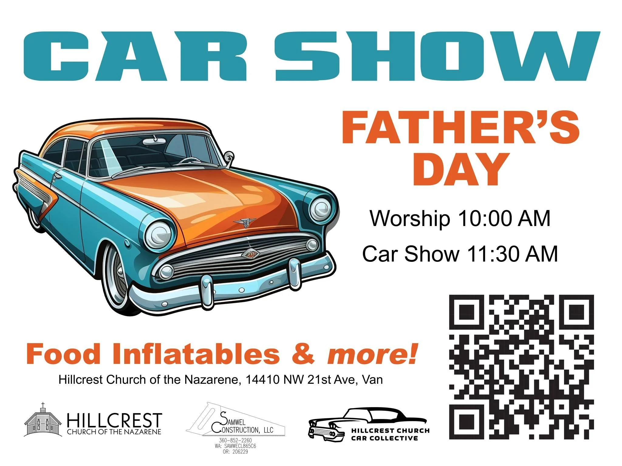 Don't forget to join us on Father's Day at our Father's Day Car Show! 
Bring your whole family with you, invite a neighbor or co-worker to be apart of this great time of community. 

Stunning display of cars, trucks, and motorcycles
Meet fellow auto 