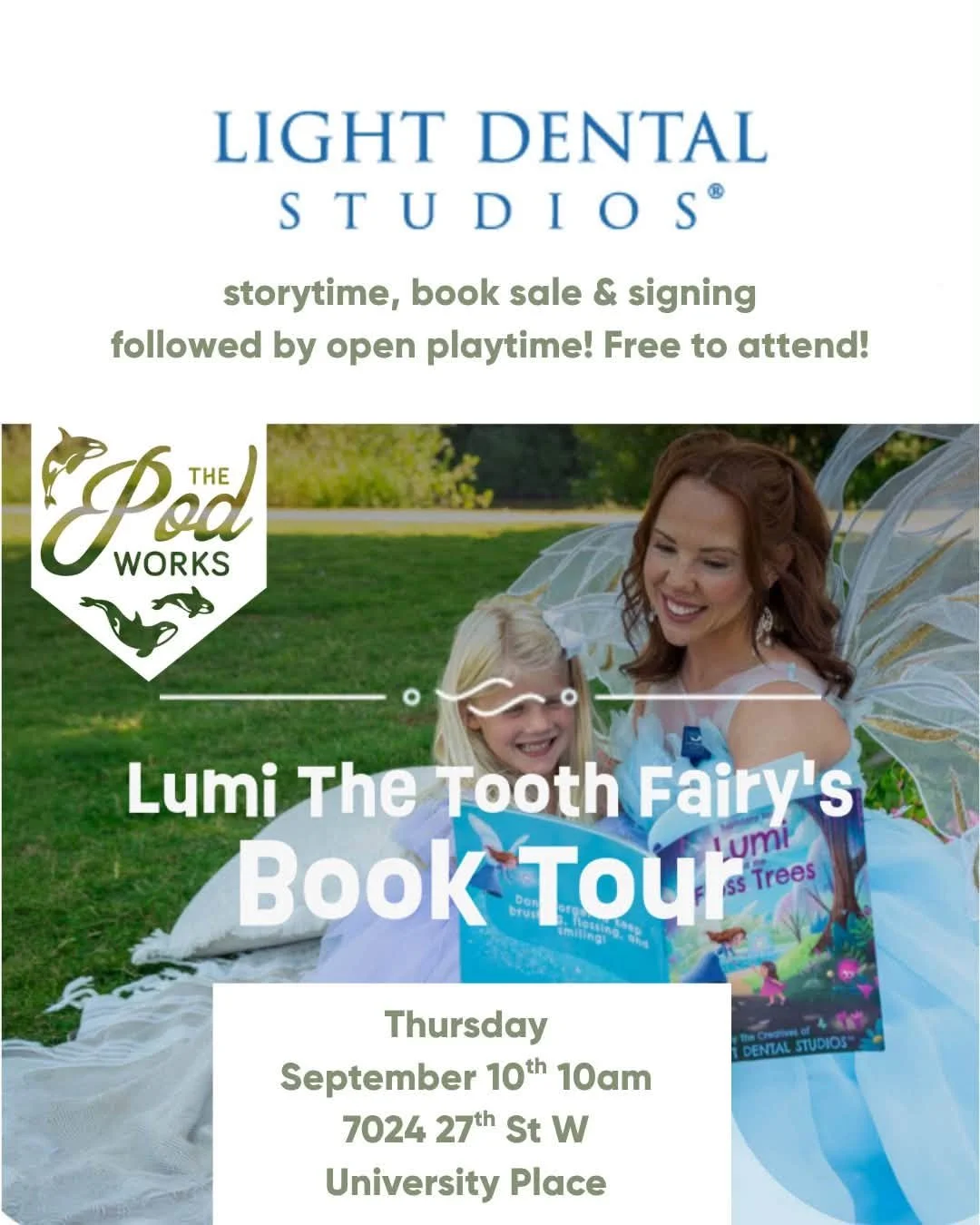 Lumi the tooth fairy book tour
