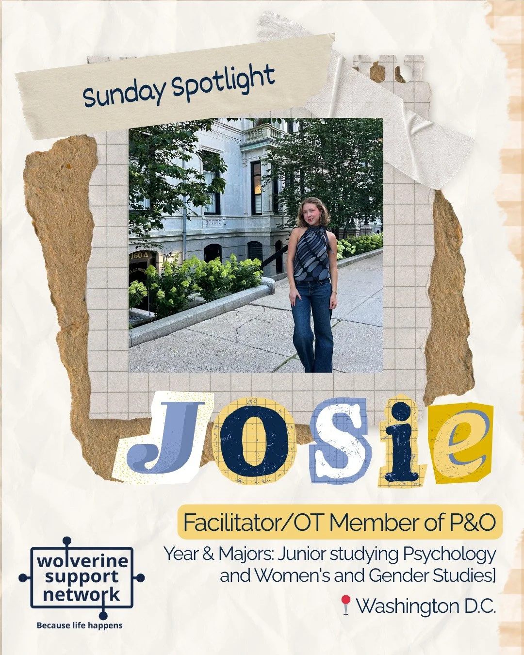 🌟 SUNDAY SPOTLIGHT 🌟

This week we&rsquo;re highlighting the wonderful Josie Abrials 💛

Josie is a facilitator of our LGBTQ+ Affinity Group and a member of our Partnerships &amp; Outreach Committee. Josie is also our incoming Managing Director for
