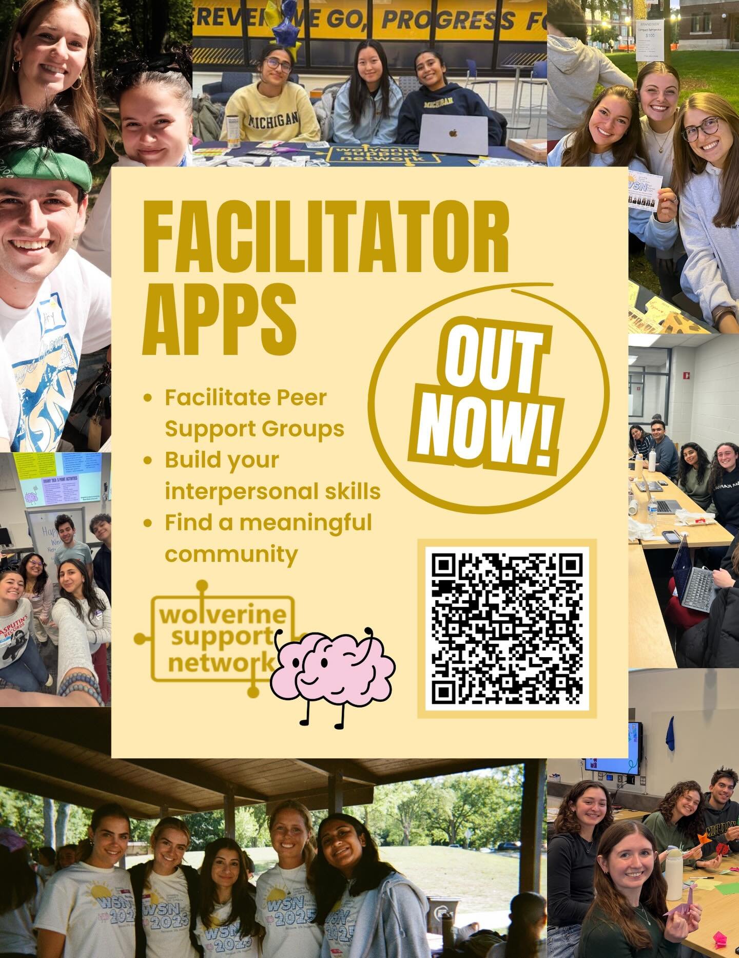 IT&rsquo;S TIMEEE facilitator applications are officially OPEN! 🧠💛

Want to help create spaces on campus where students can talk honestly, feel supported, and build real connections? Apply to be a WSN facilitator and help lead peer support groups.
