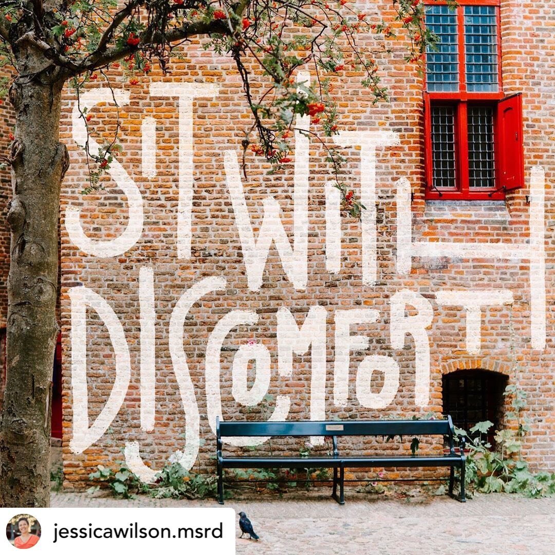 **SITTING COMFORTABLY IN YOUR UNCOMFORTABILITY** (that&rsquo;s not a real word btw... I like un-real words though so let&rsquo;s go with it 😉)

Thank you @dremilybennett for shining light on this post. Made me smile as my best friend and amazingly t