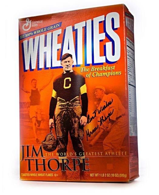 Jim Thorpe was featured in 2001 Wheaties Box
