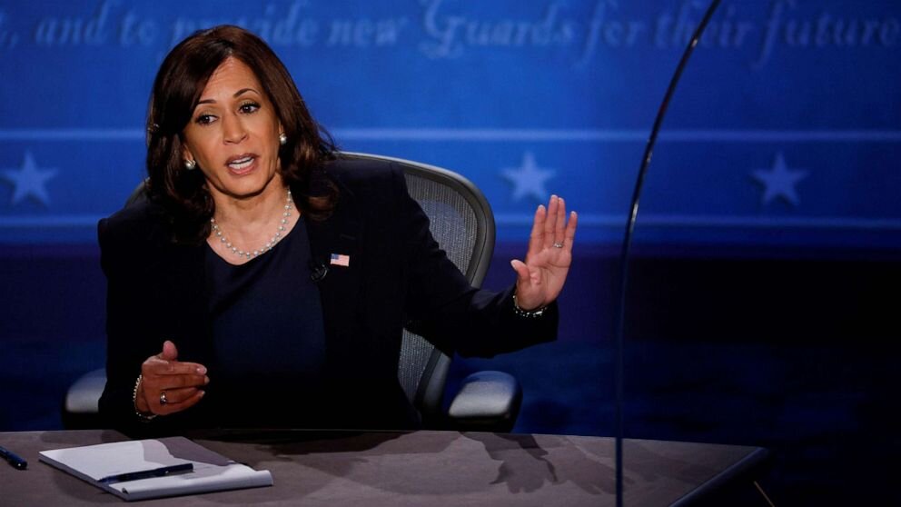 Vice Presidential candidate Kamala Harris at the VP debate.