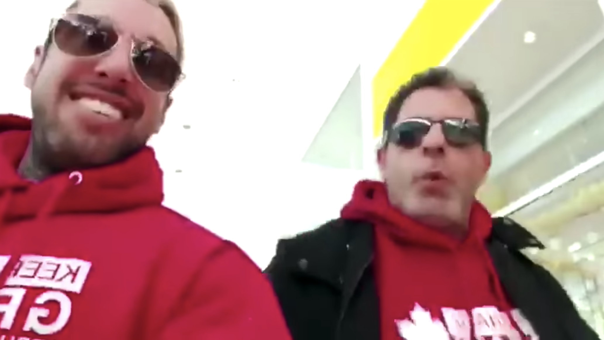 Rob Carbone in a live stream with anti-lockdown activist Chris Sky. (Screenshot from video on the Republican Party of Canada’s Facebook page)