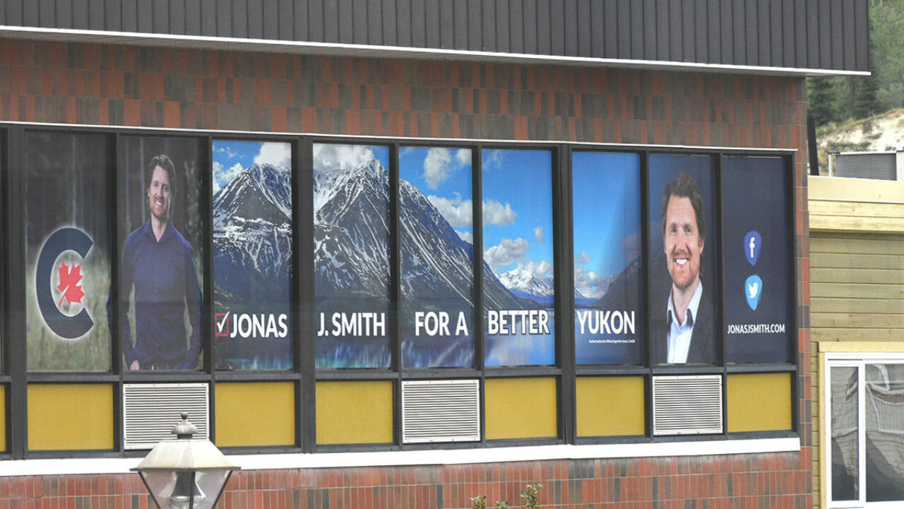 Jonas Smith campaign office in Whitehorse.