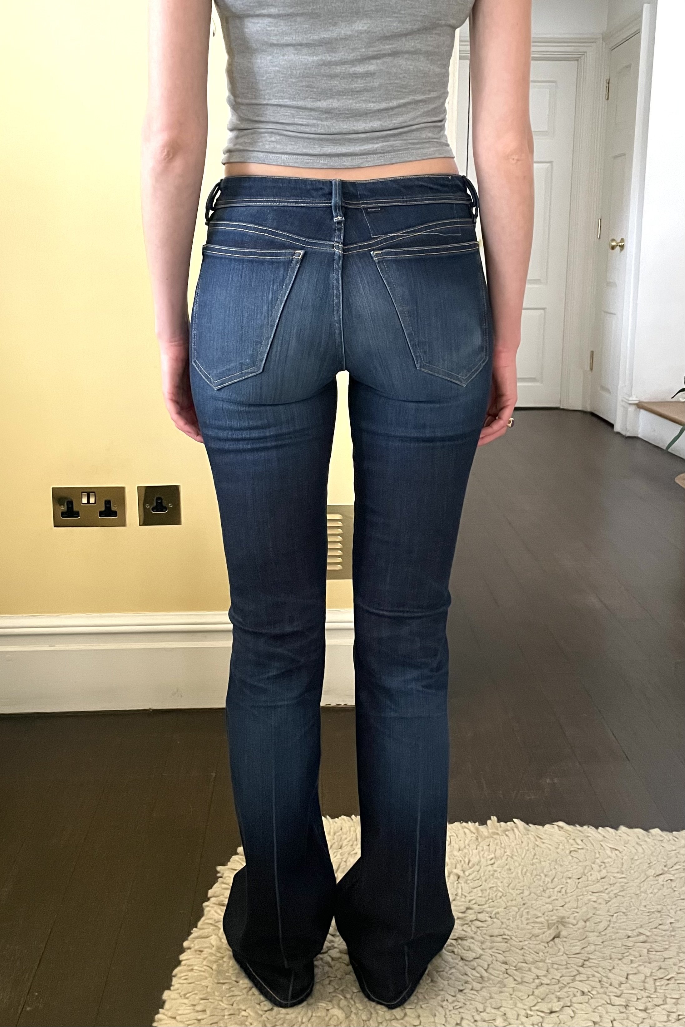 #bt
low rise boot cut