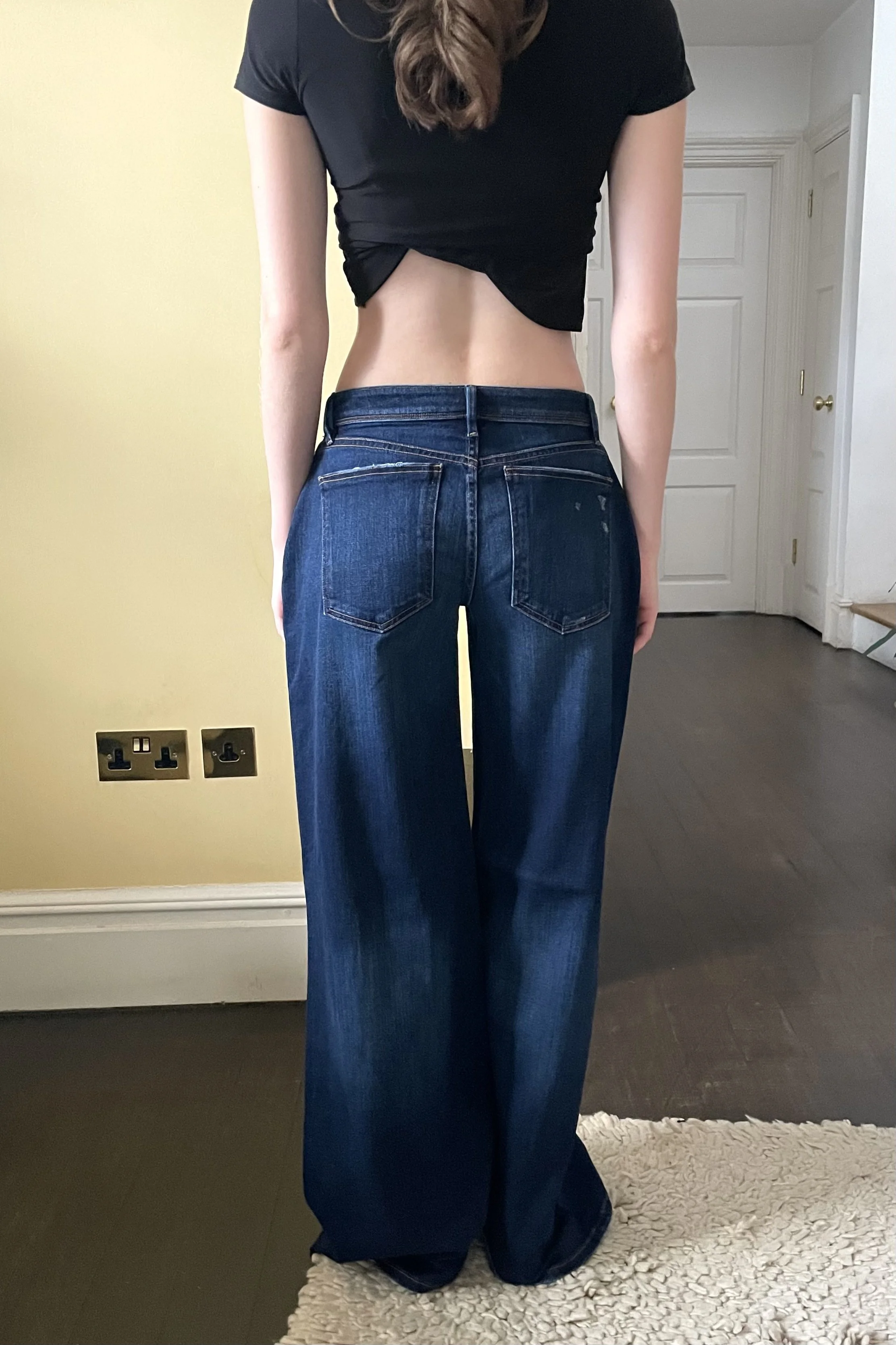 #fbb
low rise loose flare