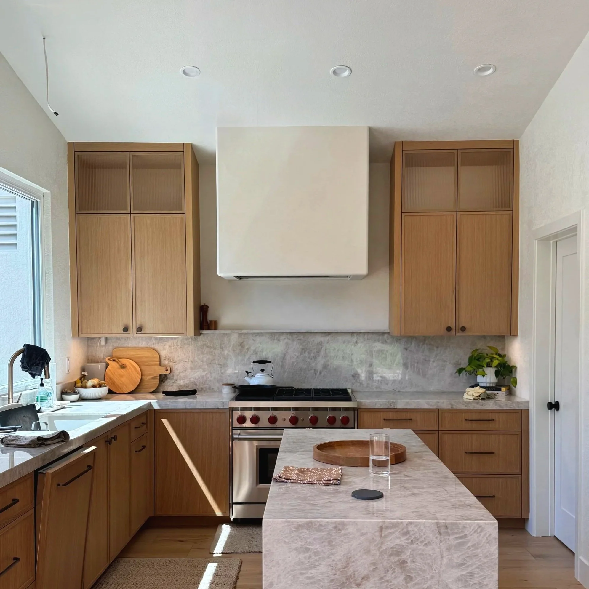 plastered kitchen