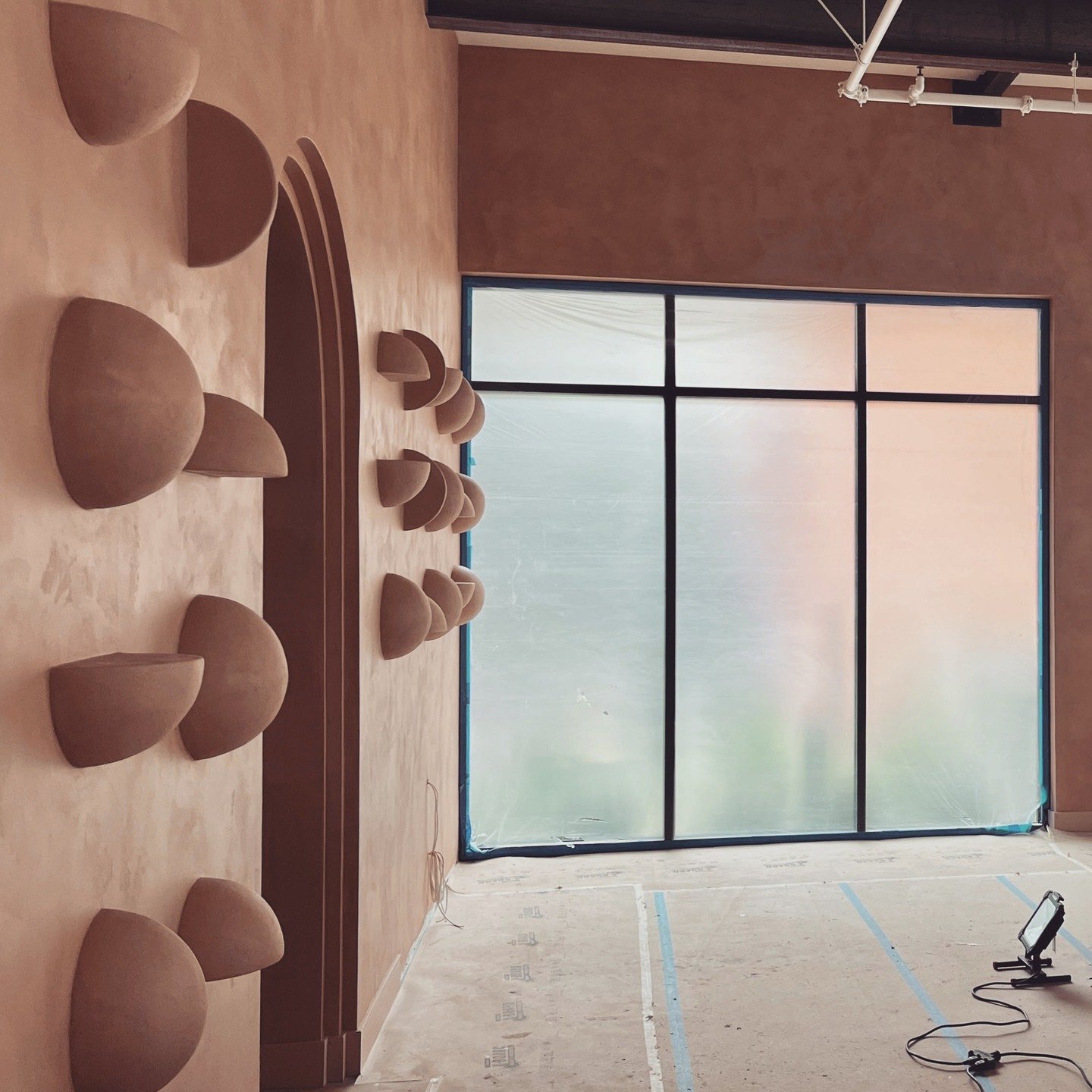 Coming soon: CTZN, a new restaurant on the 101 in Solana Beach featuring our funky lime plastered bumps.