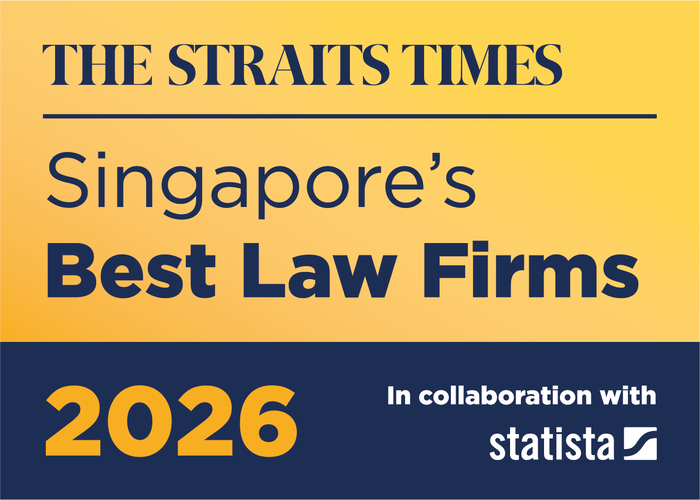 Rubicon Law recognised by The Straits Times one of Singapore’s Best Law Firms 2026 | Nov 2025 
