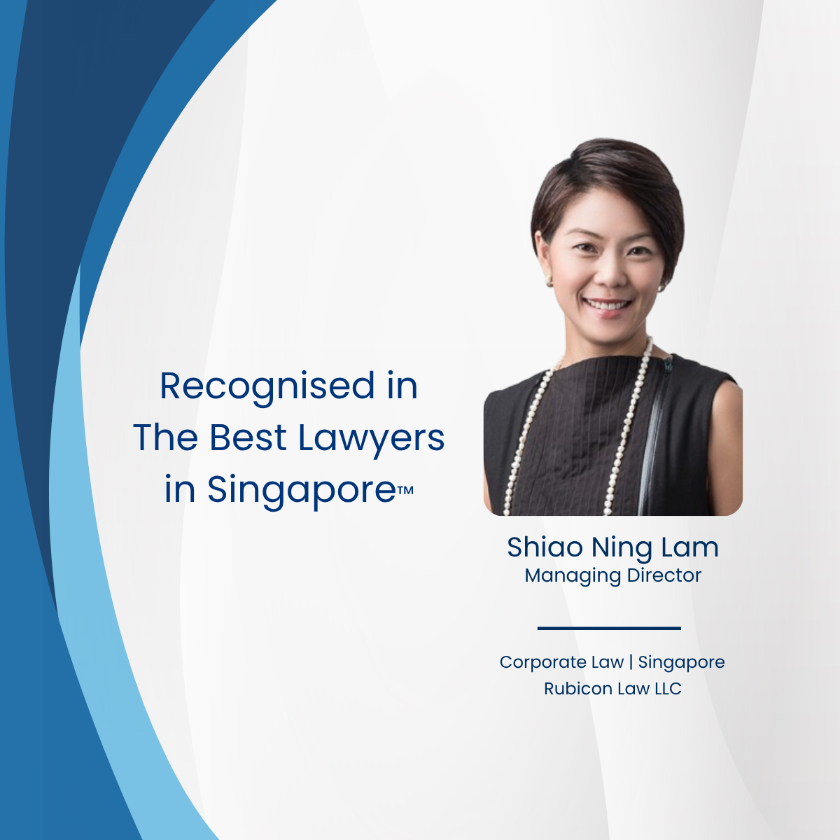 Shiao Ning Lam Recognised in The Best Lawyers in Singapore 2027 | May 2026
