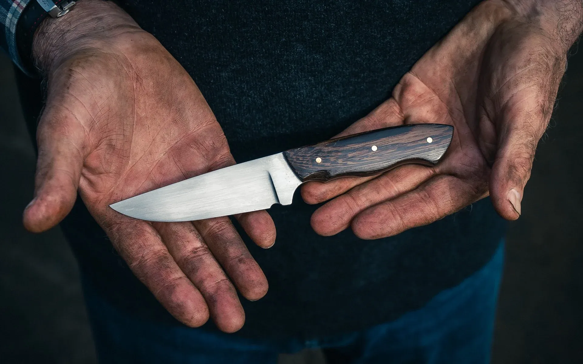 Example of hunting knife made in one day course