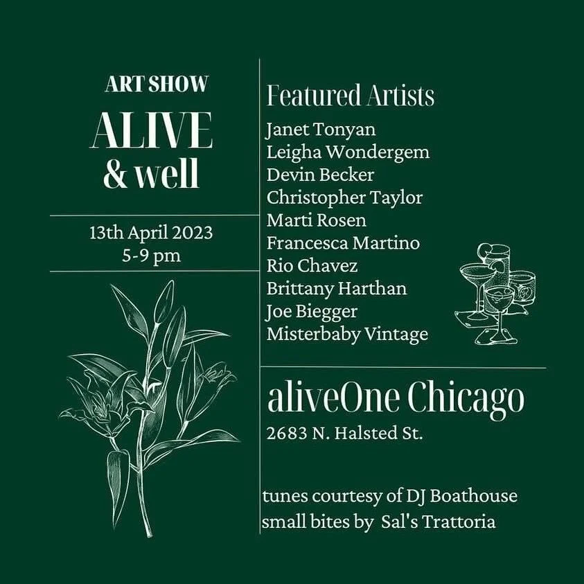 ‼️‼️Round 3️⃣ @aliveonechicago ‼️
Thurs April 13 5-9 pm ‼️‼️