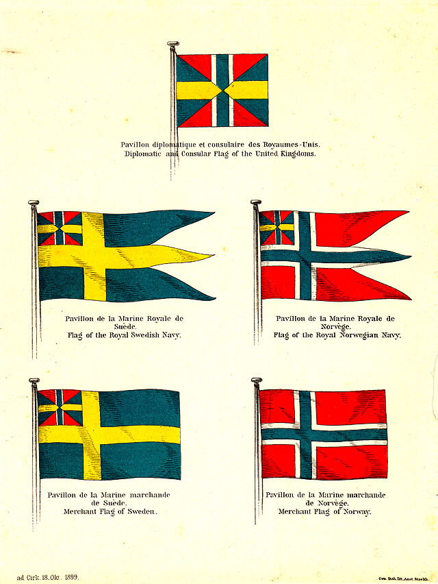Sweden-Norway Union Flags