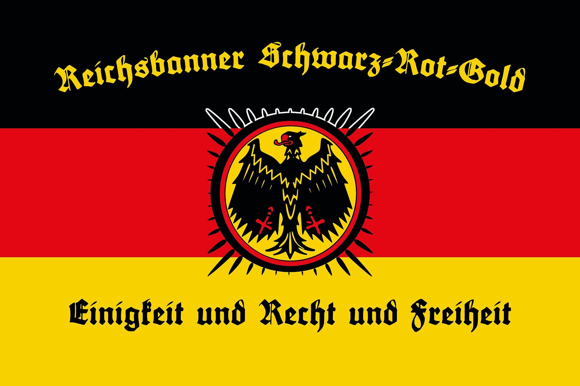 Reichsbanner Schwarz-Rot-Gold Flag