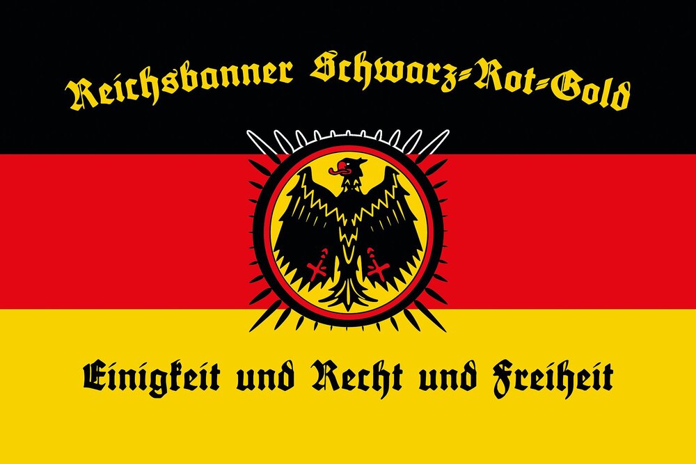 Reichsbanner Schwarz-Rot-Gold Flag
