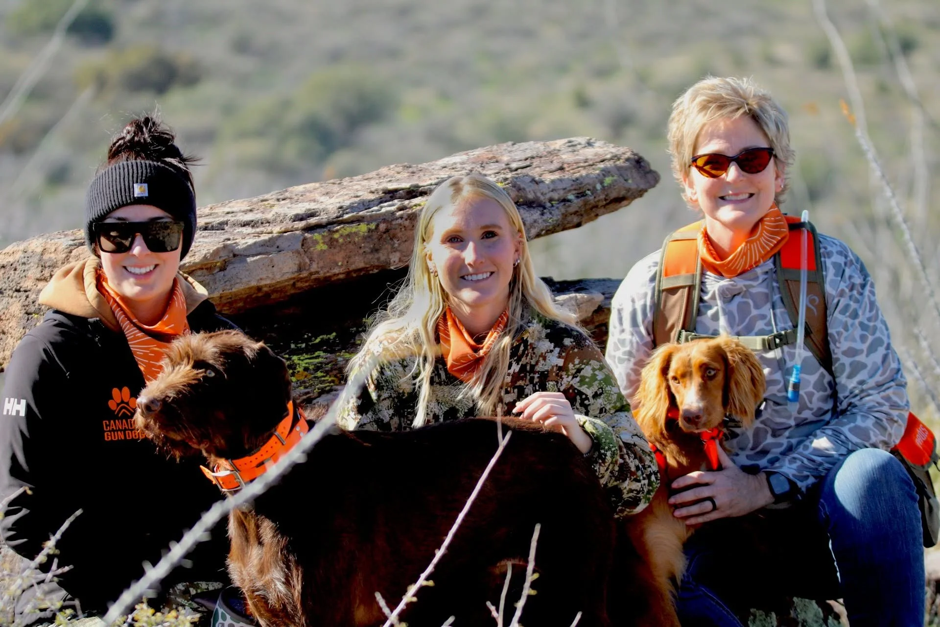 Find your gals.
Grab your dogs.
Live out loud. 🧡
Happy Galentine&rsquo;s Day fro#girlgang 💗

PC: @dirtyredoutdoorsphotography 

#GalentinesDay #LOL #OutdoorWomen #GirlGang