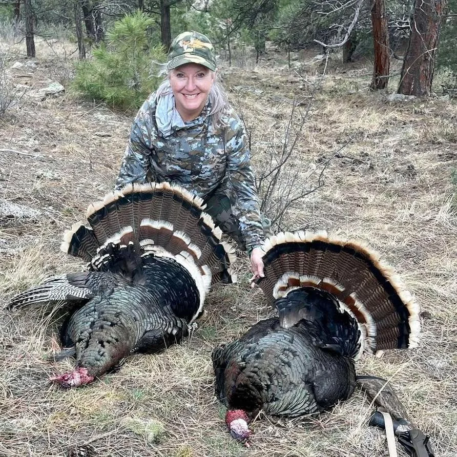 &ldquo;This was my favorite turkey hunt by far.  We had been sitting in our blind for about two hours and no activity. We decided to pack up and leave and as we were walking up a pretty steep hill towards the truck - I heard a gobble. I stopped, drop