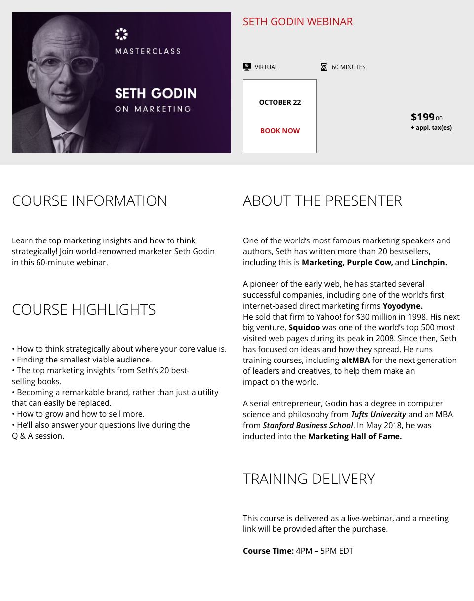 Seth Godin Landing Page.png
