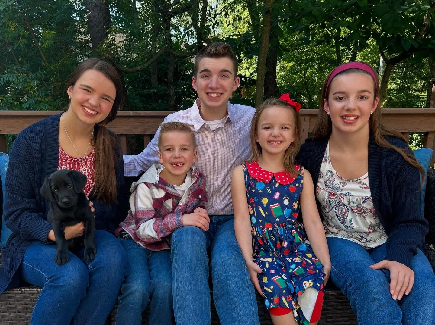 🍎✏️ First Day of School ✏️🍎

An emotional one this year! Kindergarten for our youngest and 12th grade for our oldest 😭

You may have also spotted our newest addition&hellip; McKenna, our brand new lab puppy 🐶