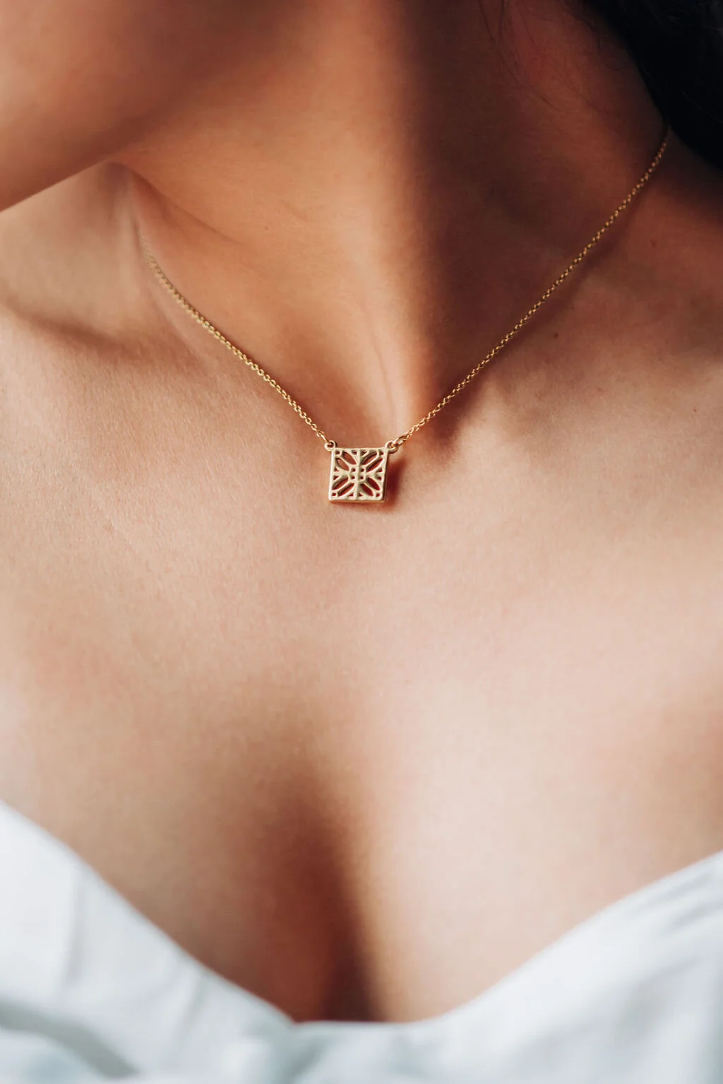 KelMari Logo Dainty Necklace - Salvadoran Inspired Jewelry
