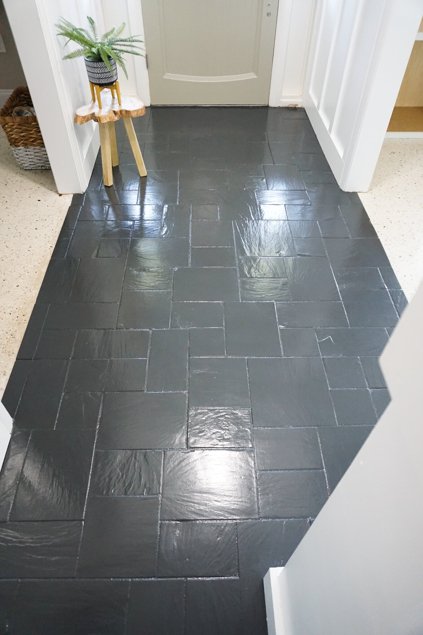 How to Paint Slate Floor 