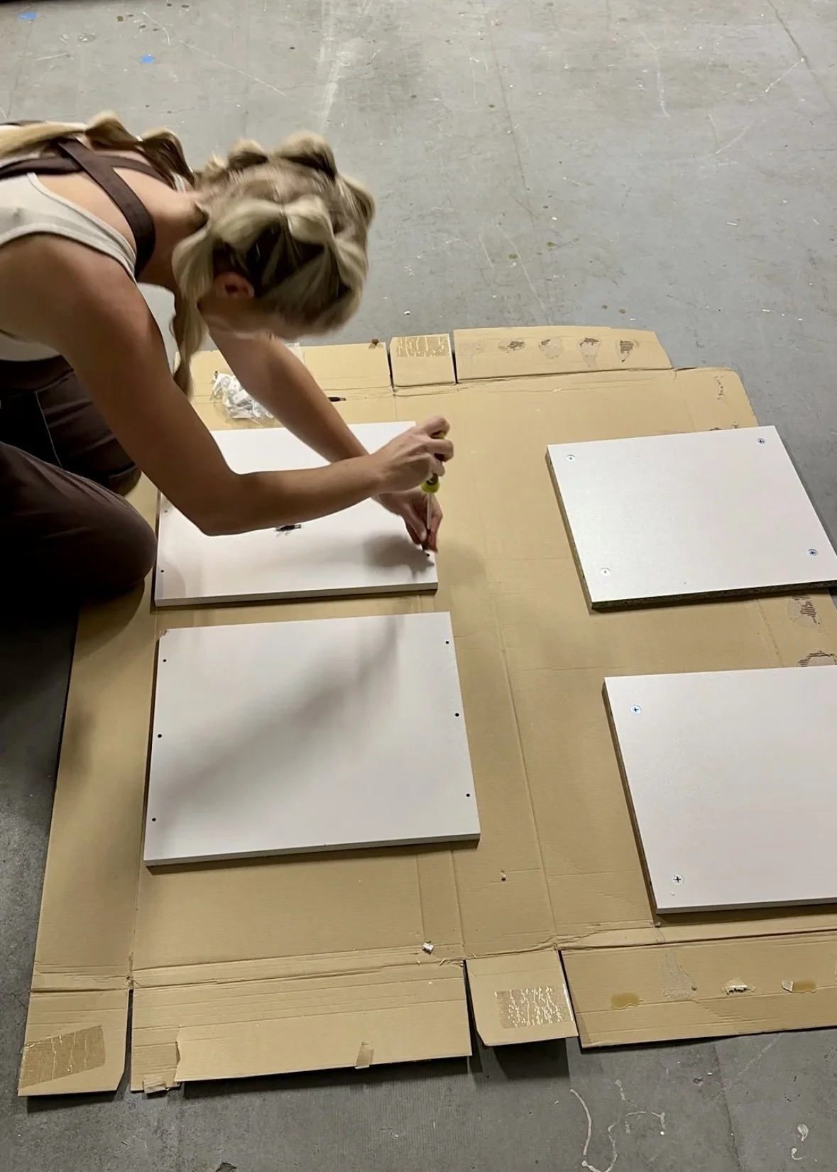 building new closet organizer.jpg