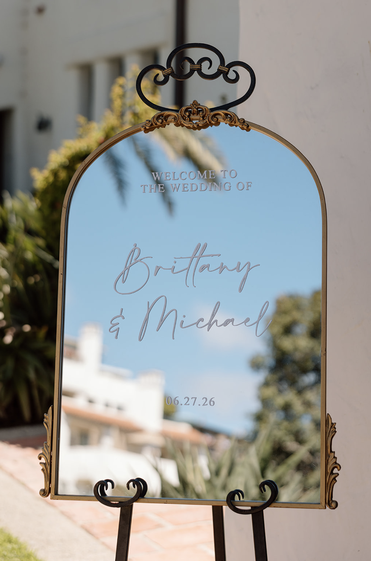 Custom Mirror Sign Rental