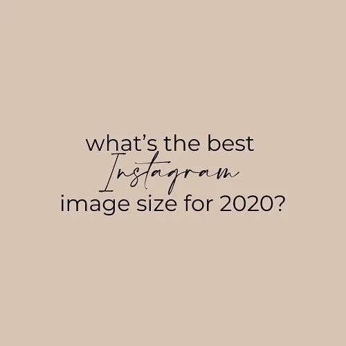 What&rsquo;s the best Instagram size for 2020? >>> swipe to find out ✌🏽 #Instagram #instasize