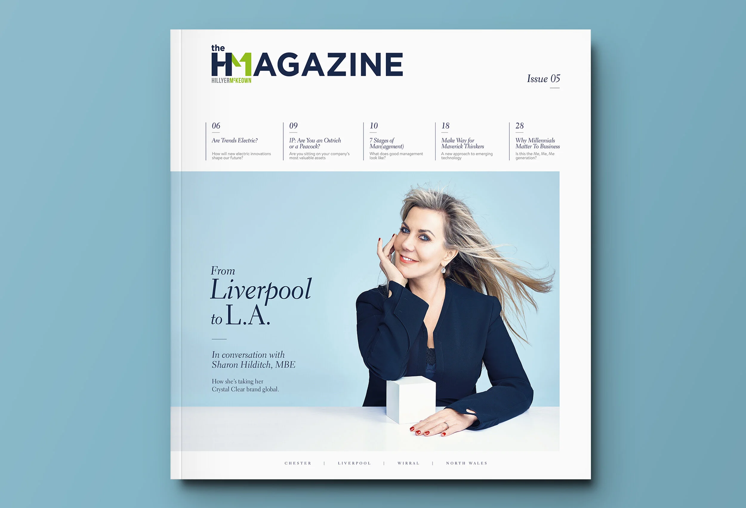  A new magazine with a business twist. Complete magazine redesign for law firm Hillyer McKeown. 