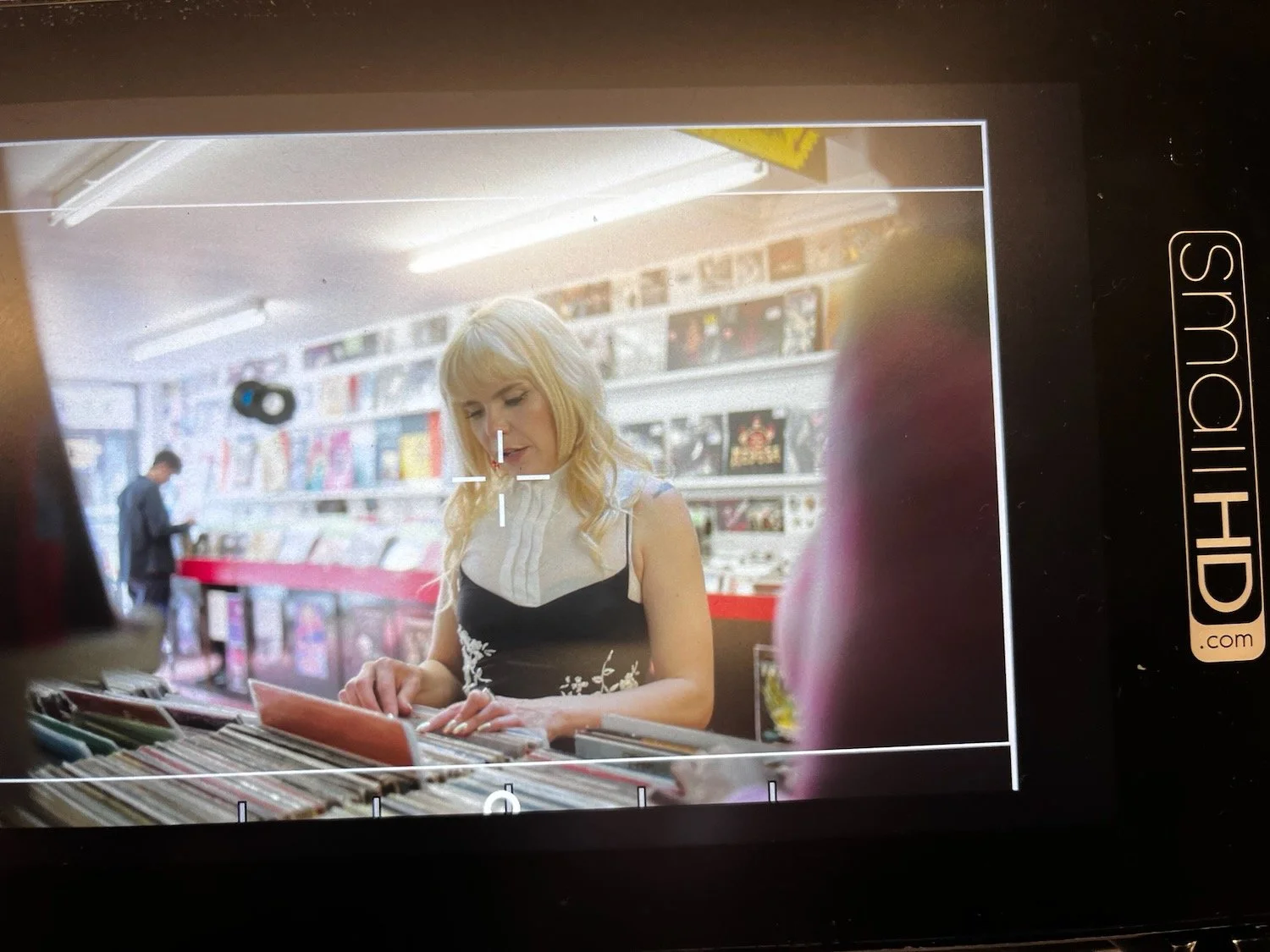 Paloma Faith on the monitor.