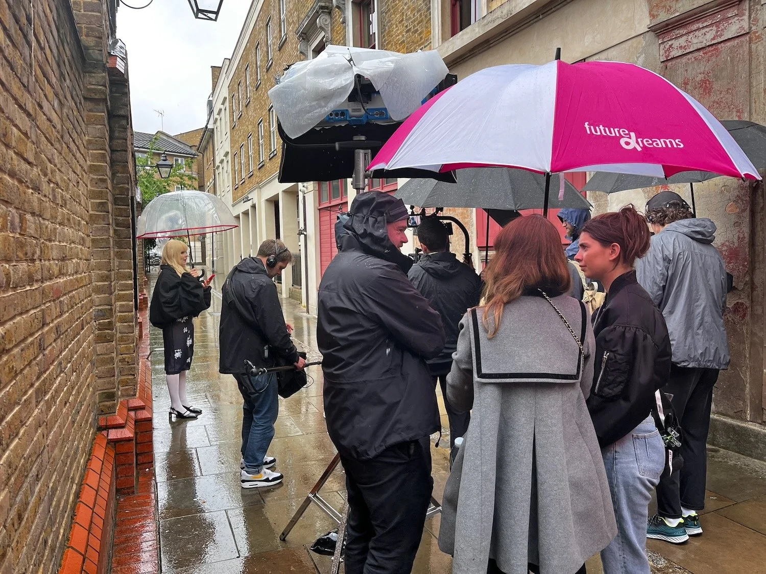 Crew on location.