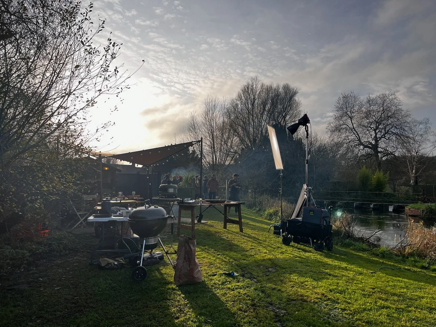 Crew on location.