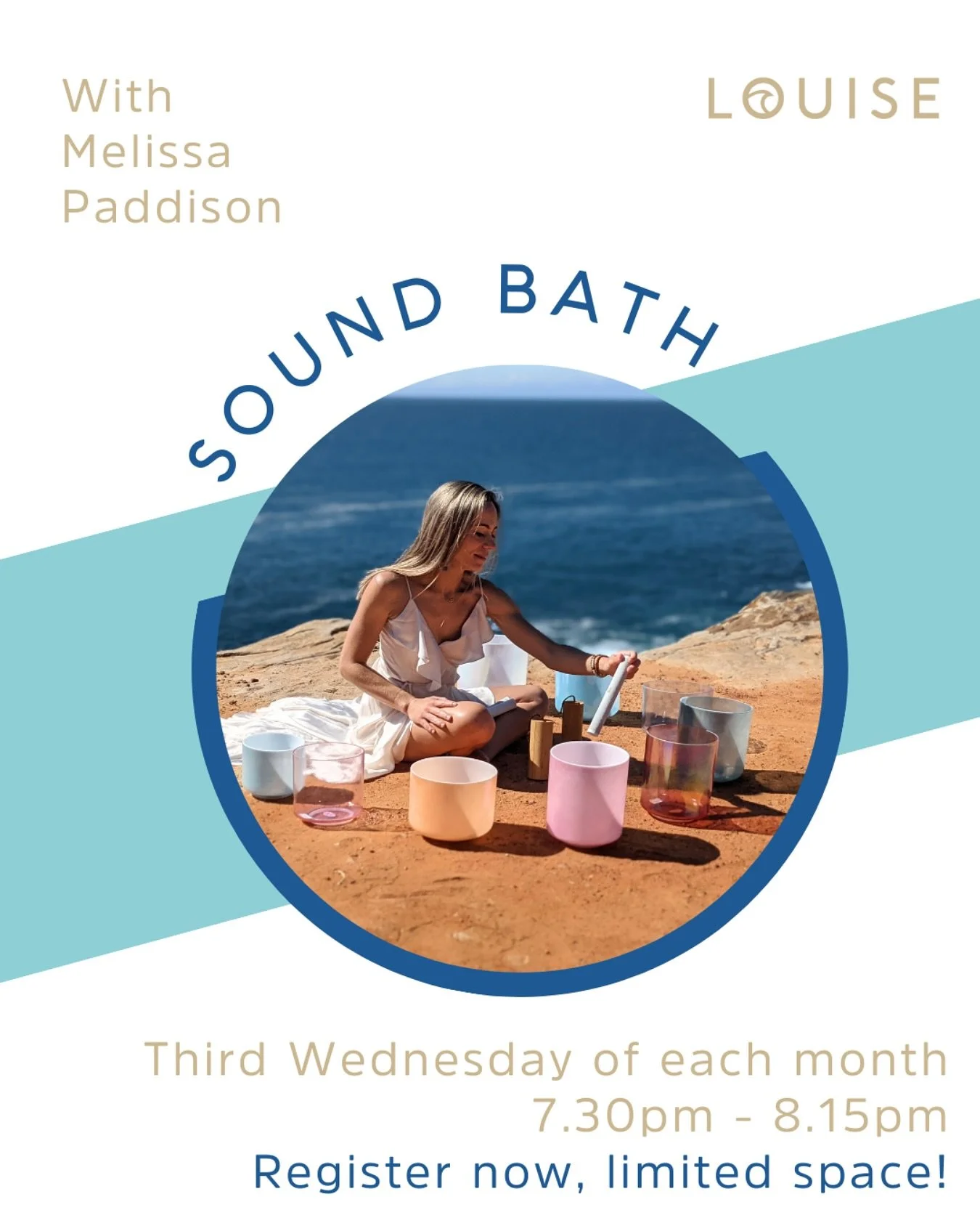 Join Mel &amp; I this Wednesday in Sound!

Sound Bath with @aligntorise 
🗓️Wednesday 19 March
⏰7:30PM - 8:15PM
📍Surfside Yoga Studjo, Mona Vale 
💛 $35

A crystalline sound bath journey to deeply relax, soothe your nervous system, and open the hear