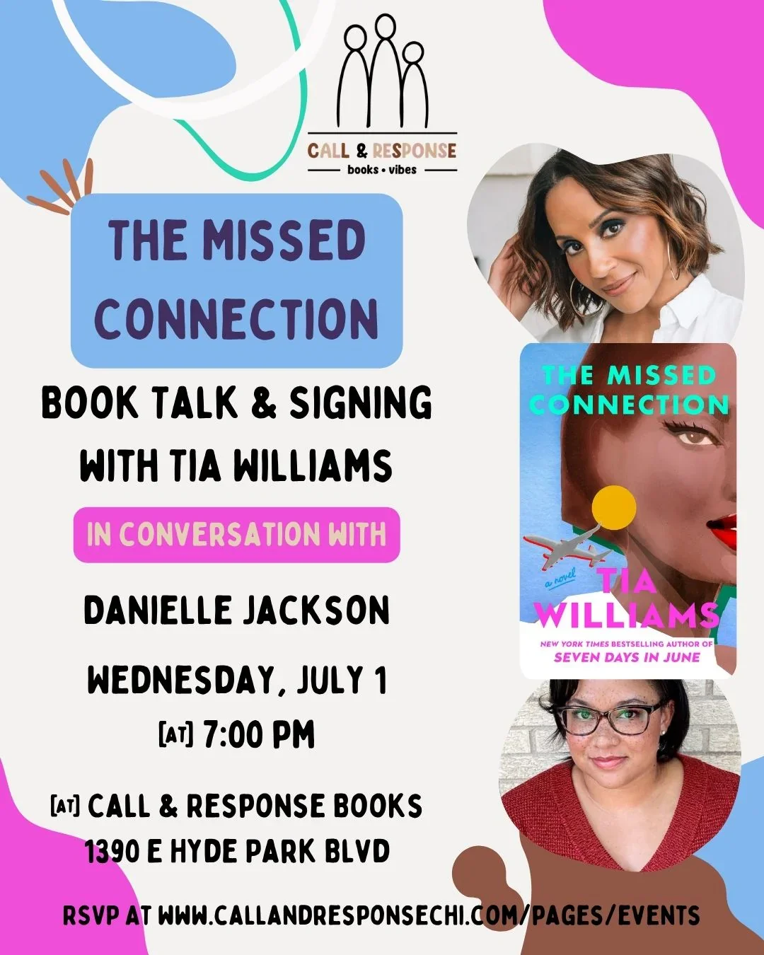 Book Talk: The Missed Connection with Tia Williams