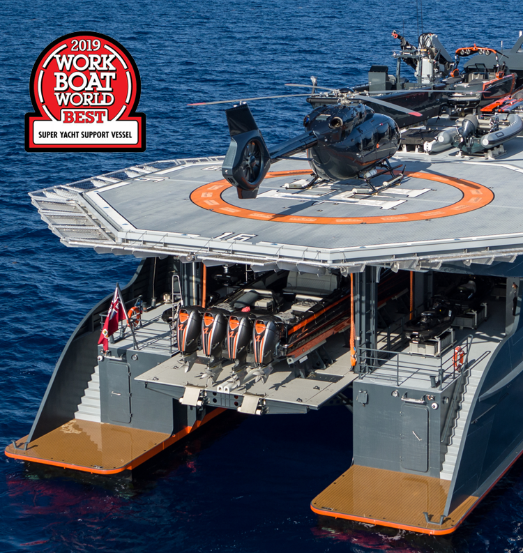 Hodor Honored as 2019 Best Super Yacht Support Vessel by Baird Maritime