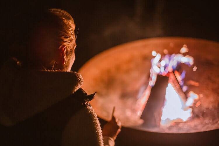 Feuerzeremonie mit Andrea