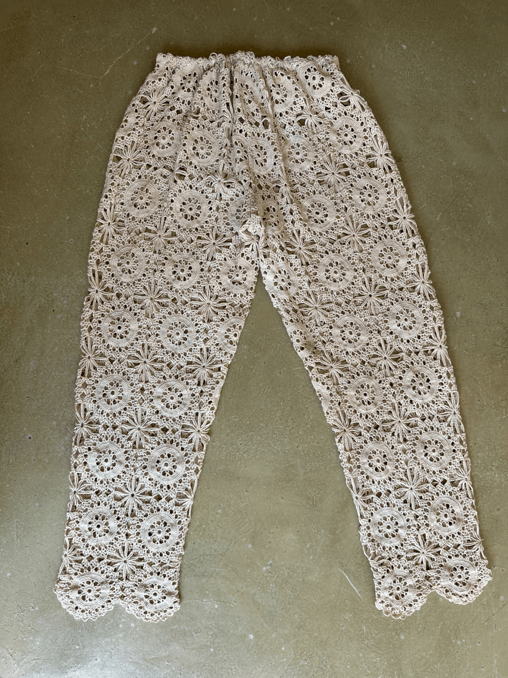 パンツ theredthread S nylon jersey pants lace THEREDTHREAD / ザレッドスレッド】S nylon jersey pants lace