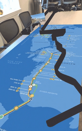 AR Visualization for Marathoners  