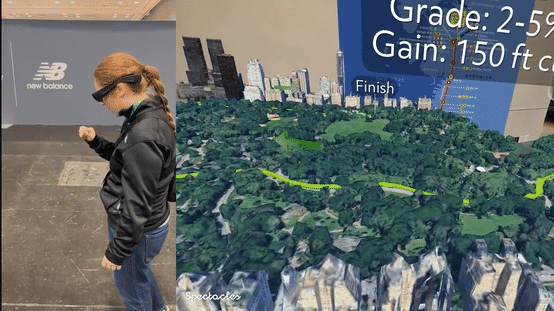 NYC Marathon in Wearable AR