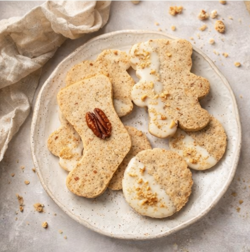 Brown Butter Almond Cookies with Simple Honey Glaze! 🍯