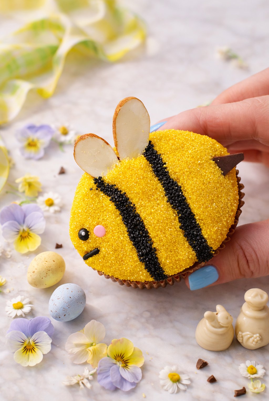 Shaped Chocolate Brownie Bees 